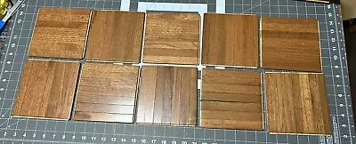 10 Pcs! Solid Oak  Imperfect  6 X6 X5/16  Wood Back Parquet Tiles HONEY • $18.50