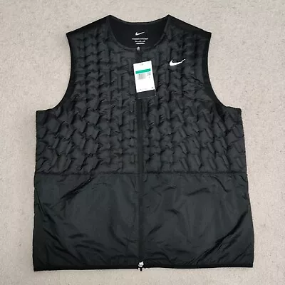 Nike Therma-FIT Repel Men's Full-Zip Down Golf Vest Size XL DX6078-010 $200 MSRP • $119.97