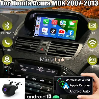 For Honda Acura MDX 2007-2013 Android 13 Car Stereo Radio GPS Navi Apple Carplay • $183.02