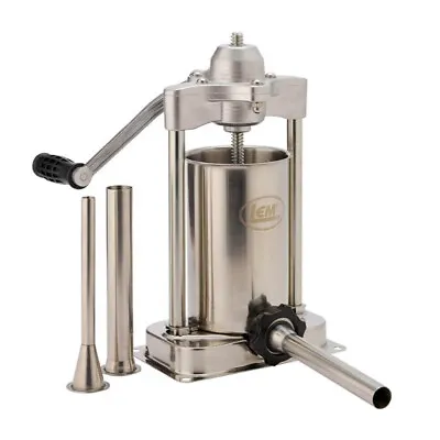 LEM 5 Lb Sausage Stuffer Meat Filler Stainless Steel Easy To Fill Single Gear • $189.99