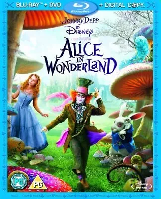 £3.18 • Buy Alice In Wonderland Blu-ray (2010) Mia Wasikowska, Burton (DIR) Cert PG 2 Discs