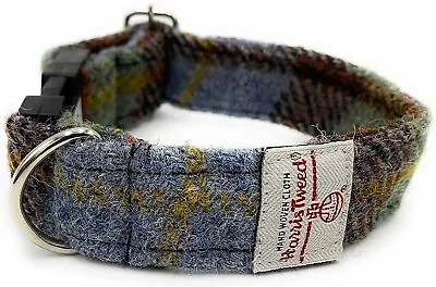 Harris Tweed Macleod Tartan Handmade Dog Collar Small Medium Large • £18.99