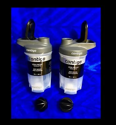 2pk Contigo Protein Shaker Bottles Mixer Cups Shake & Go20oz Eachleak Proof • $14.99