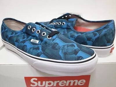 Supreme X Vans Bruce Lee Authentic Pro 27.5cm US9.5 New Collaboration Blue 2013 • $881.94