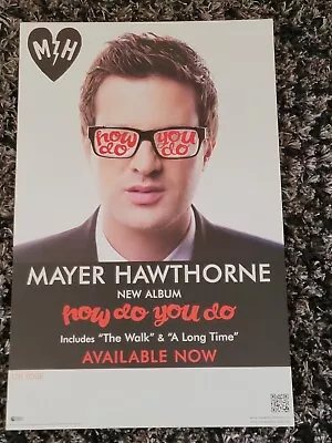 MAYER HAWTHORNE How Do You Do 2011 US 11  X 17  2 Sided Promotional Poster VG • $11.99