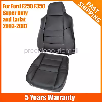 2003 2004-2007 For Ford F250 F350 Lariat Driver Bottom & Top Seat Covers Black • $68.99