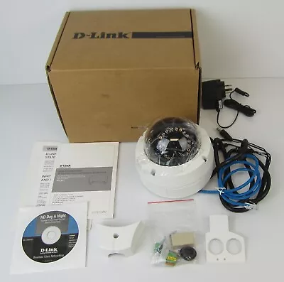 D-link Hd Day & Night Vandal Resistant Fixed Dome Network Camera - Dcs-6511 • $269