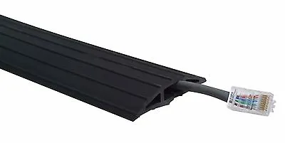 2m Cable Ramp Rubber Floor Cable Tidy Safety Protector For Office Or Home • £14.95