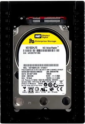 Hard Drive WD VelociRaptor WD1500HLFS 150GB 10000U/Min 16MB SATA II 3.5'' Inch • $236.50