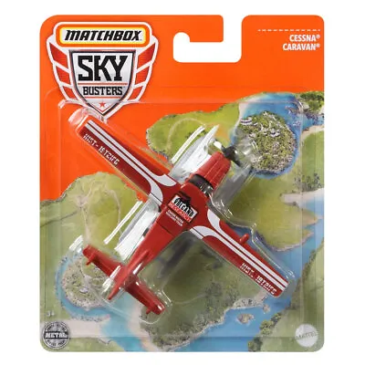 Mattel - Matchbox Skybusters Vehicles - CESSNA CARAVAN (Volcano Research) GWK55 • $12.89