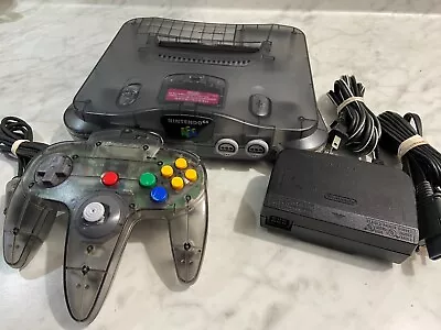 Nintendo 64 Smoke Grey Tested (American Console) • $240