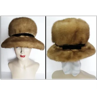 Vintage Mink Hat 1960s Mink Hat 1960s Hat A. Herman Furs Designer Mink Hat  • $30