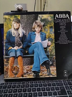 Abba Greatest Hits Vinyl Epic 69218 Vinyl  Vgc Sleeve Edgy See Pictures Gatefold • £7.55