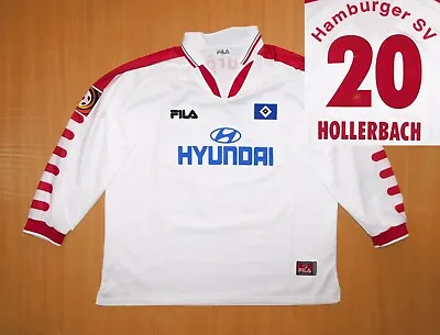 HAMBURGER SV MATCH WORN 20 Hollerbach LONG 1999 2000 Shirt Jersey Trikot Hamburg • £509.92
