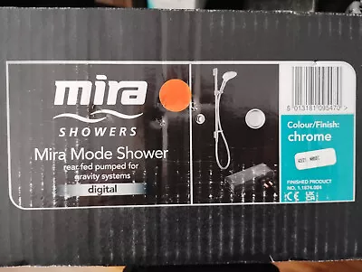 Mira Mode Pumped Gravity Rear Fed Digital Mixer Shower - Chrome • £330