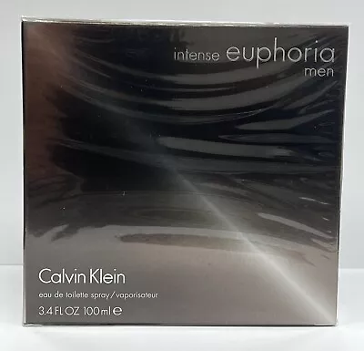 CALVIN KLEIN EUPHORIA INTENSE MEN 100ml Eau De Toilette Spray NEW & SEALED • £79.99