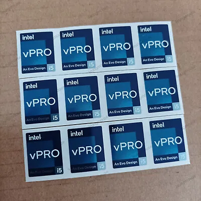 Intel CORE I5 VPRO An Evo Design STICKER 18MM X 23MM ( 12 PCS Per Lot ) • $12