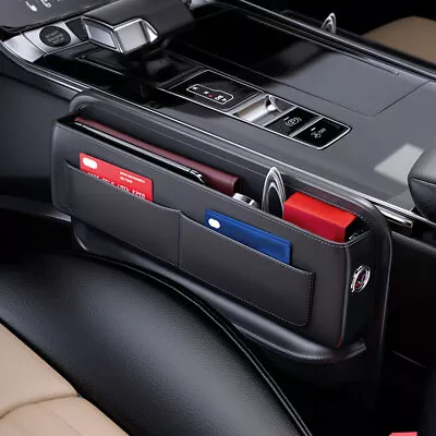 1Pc Car Seat Gap Storage Bag Accessories Crevice Box Card Organizer Holder Black • $31.17