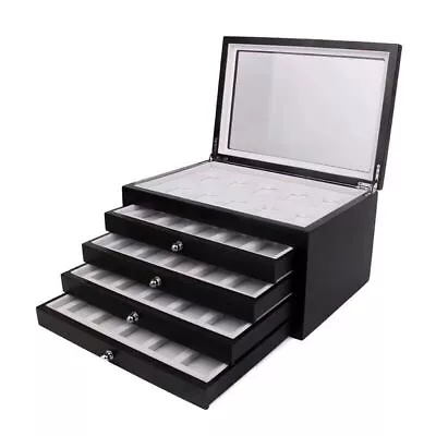 For Zippo Lighters 50 Slot Collection Storage Display Laquered Wooden Box • $289.42