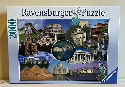 NEW Sealed RAVENSBURGER World Landmarks 2000 Piece Jigsaw Puzzle 29x38 • $25