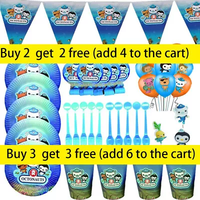 New Octonauts Birthday Party Supplies Decor Balloon Cup Plate Banner Tableware • £3.90