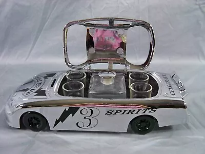 Godinger Vintage Silver Race Car Liquor Decanter Set • $30