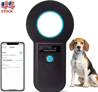 134.2KHz RFID Pet Dog Cat Microchip Reader FDX-B Animal Tag ID Sheep Scanner • $26.60