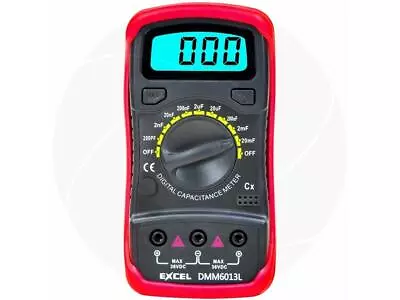 DMM6013L Digital Capacitor Capacitance Meter 200Pf 200nF 200uF 20mF Backlight • $14.25