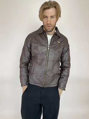 Vintage ECKO UNLTD Leather Jacket Mens Size S • $140
