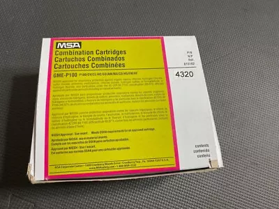 6 X MSA Comfo Multigas/P100 GME Combination Cartridges 815182 GME-P100 • $52