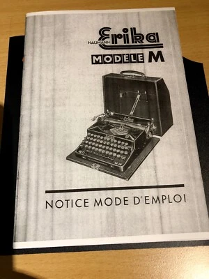 £21.12 • Buy ERIKA Mod M Typewriter Notice, Instructions For Typewriter Erika M