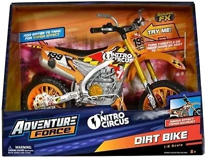 Adventure Force Motorcycle Dirt Bike Toy 1:6 Scale Travis Pastrana Vapor Exhaust • $18.97