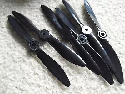 Lot Of 6 RC Airplane Helicopter 5x4 Black Propellers 5  Long NOS • $19