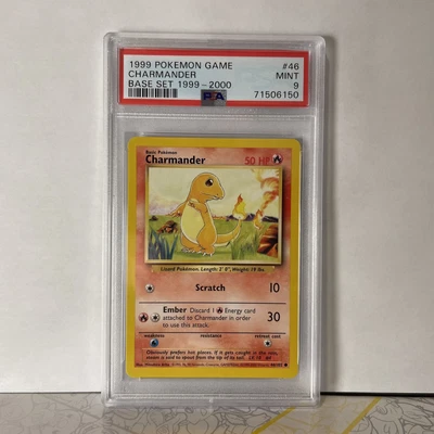 $25 • Buy Pokémon TCG Charmander Base Set 46 Common PSA 9 MINT