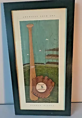 Warren Kimble American Folk Art Baseball Print • $34.99