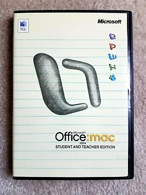 Microsoft Office: Mac Student & Teacher 2004 With 3 User Product Keys Included • $12.99