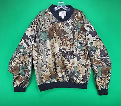 Vintage Wrangler Rugged Wear Pullover Jacket Men's Large Realtree Camouflage • $23.99
