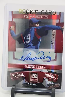 2010 Panini ELITE ROOKIE Martin Perez Autograph RC /494 Texas Rangers X Edition • $29.99