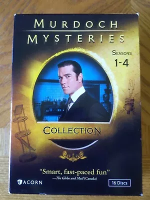 Murdoch Mysteries: Seasons 1-4 Collection (DVD) Free Shipping! • $24.99