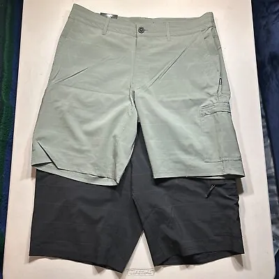 LOT OF 2 O’Neill Men’s Hyperdry Light Weight Crossover Stretch Shorts Size 34 • $25