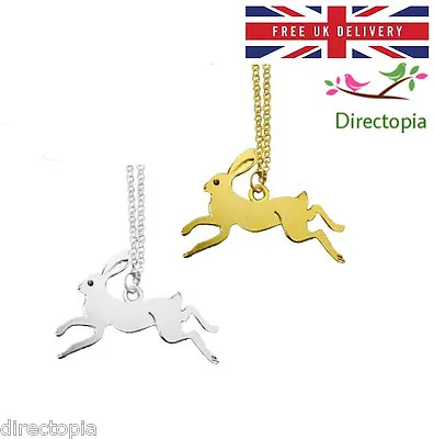 £3.80 • Buy Magical Leaping Jumping Hare Rabbit Animal Pendant Necklace & Gift Bag