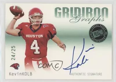 2007 Press Pass SE Gridiron Graphs Green /25 Kevin Kolb #GG-KK Rookie Auto RC • $6.28