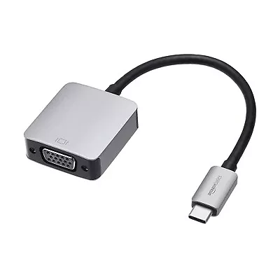 Amazon Basic Aliminium USB 3.1 Type-C To 15 Pin VGA Adapter For Mac And Windows • £4.49