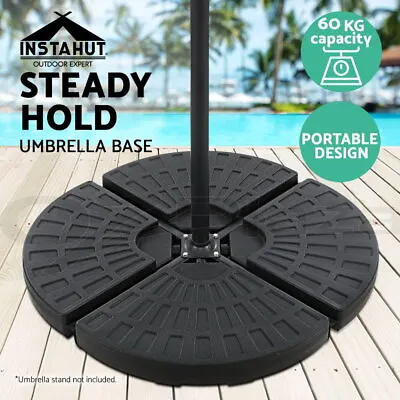 $75.95 • Buy Instahut Outdoor Umbrella 3M Cantilever Umbrellas Sun Garden Beach Patio Deck