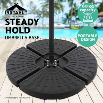 $68.95 • Buy Instahut Outdoor Umbrella 3M Cantilever Umbrellas Sun Garden Beach Patio Deck