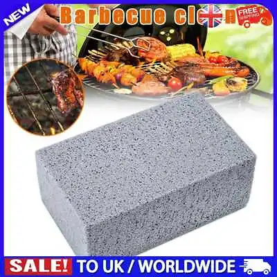 £3.95 • Buy C# Pumice Stone BBQ Brush Barbecue Mesh Griddle Cleaning Brush Outdoor Grill Bri