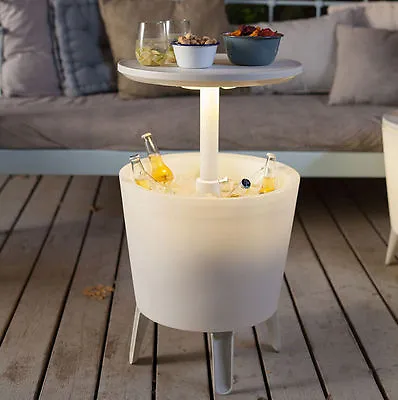 £24.95 • Buy Keter Illuminated Cool Bar Plastic Outdoor Ice Cooler Table Garden Furniture RTN