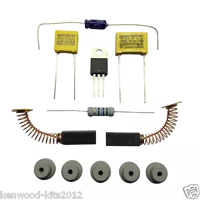 Kenwood Chef A902 904 Excel & KM Electrolytic Cap Repair Kit Inc Feet & Brushes • £17.58