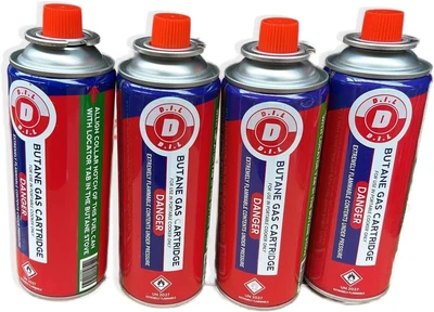 £11.45 • Buy 8 X BUTANE GAS BOTTLES CANISTERS FOR PORTABLE STOVES COOKERS GRILL HEATERS WEED