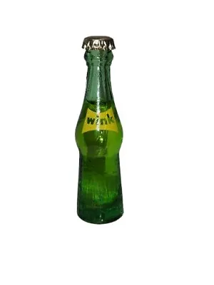 Mini Soda Bottle WINK USA Grapefruit Flavor Hard To Find Miniatures Coca Cola • $25